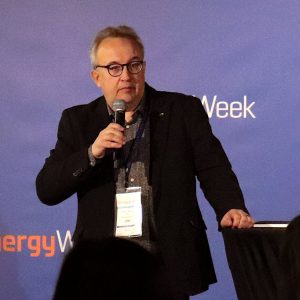 Robert Lindberg at FAIR electric aviation event at Vaasa EnergyWeek 2022