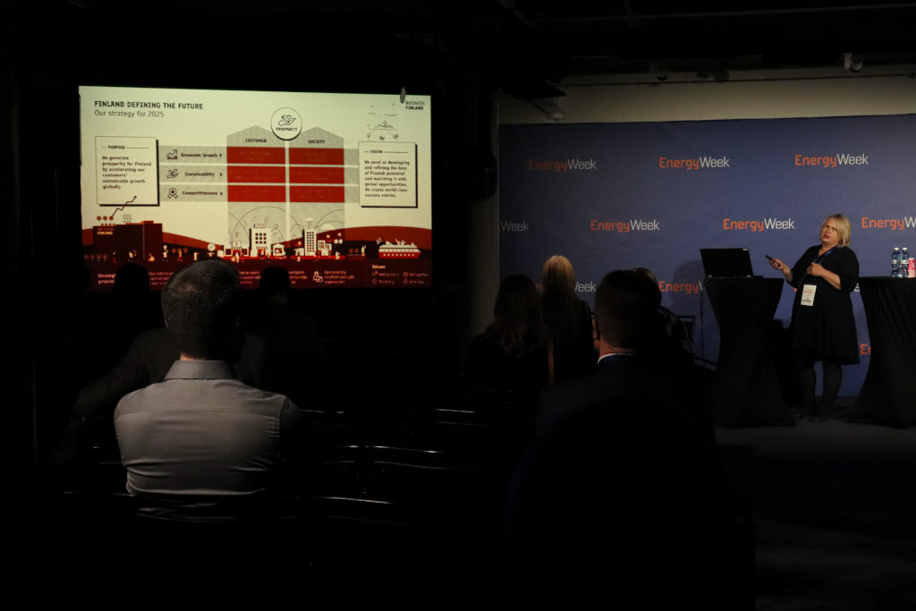 Presentation by Virpi Makkonen from Business Finland at EnergyWeek 2022 in Vaasa