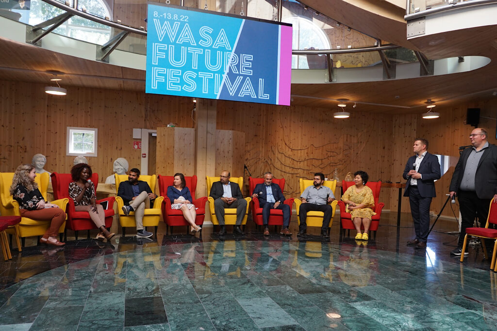Wasa Future Festival 2022 - Immigrant panel discussing how to attract foreign experts to the Vaasa region