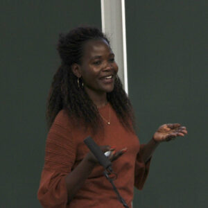 Harriet Okumu-Nisula speaking at Vaasa Spouse Programme opening seminar, 03/10/2022