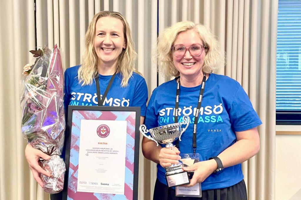 Leena Forsén and Mari Kattelus - Vaasa wins gold in municipal marketing