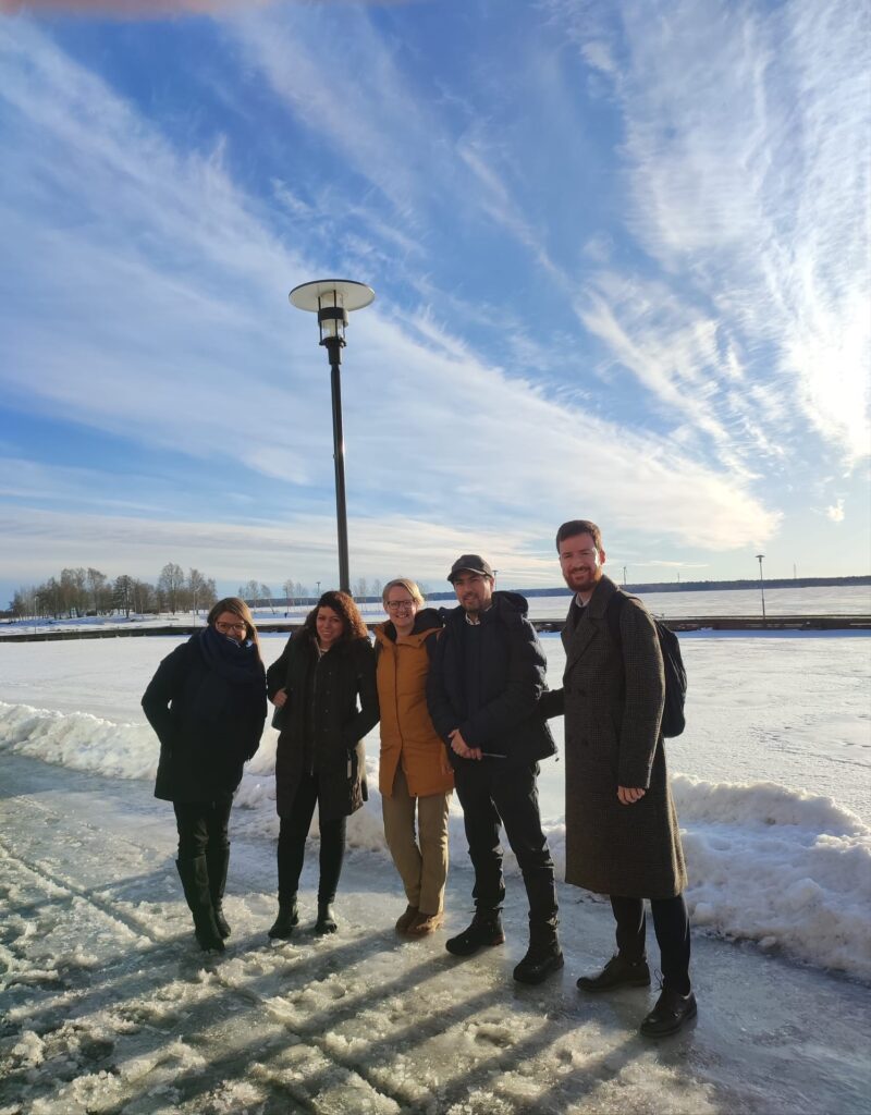 Group photo in Vaasa in winter