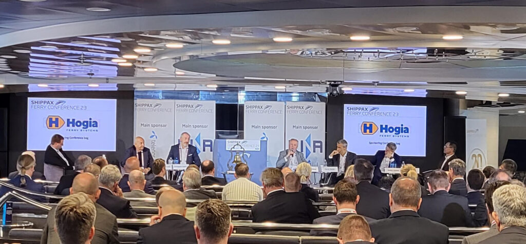 Shippax Ferry Conference 2023 operator panel discussion with Hogia Ferry Systems